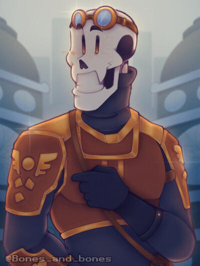 He's been an oc of mine for 2 years by now, he's from a steampunk futuristic universe inspired by Arcane.