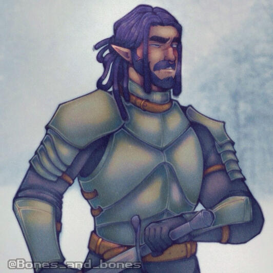 I drew him two years ago, and redesigned him this month to give him a proper design. He's from a fantasy world.
